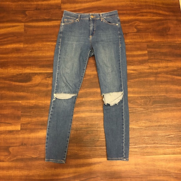 Topshop Pants - Topshop Leigh Ripped Skinny Jeans